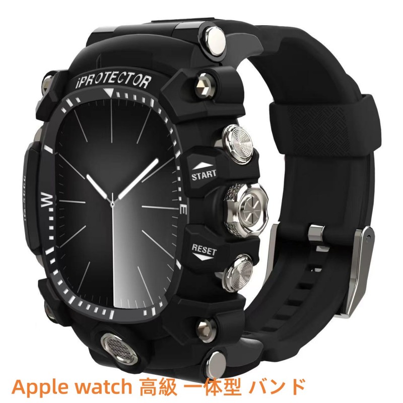 【22-31日！クーポン利用で15%OFF】送料無料 Apple Watch 8 一体型 バンド Apple Watch 9 交換用バンド Apple Watch series 6 5 4 44mm 一体型 交換用バンド apple watch 7 AppleWatch 44-45MM カバーバンド プレゼント レザー メンズ 高級感 バンド｜西城雑貨屋