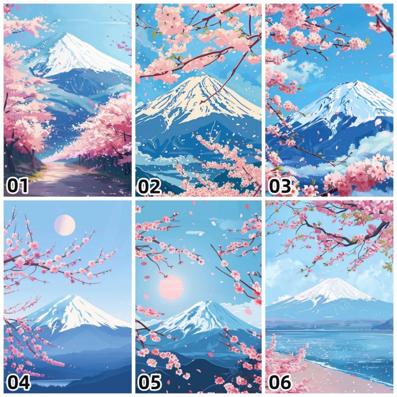 【楽天市場】送料無料 風景 富士山の桜 刺繍キット 5Dダイヤモンドアート キット ビーズ 刺繍 初心者 ダイヤモンドペインティングインテリア