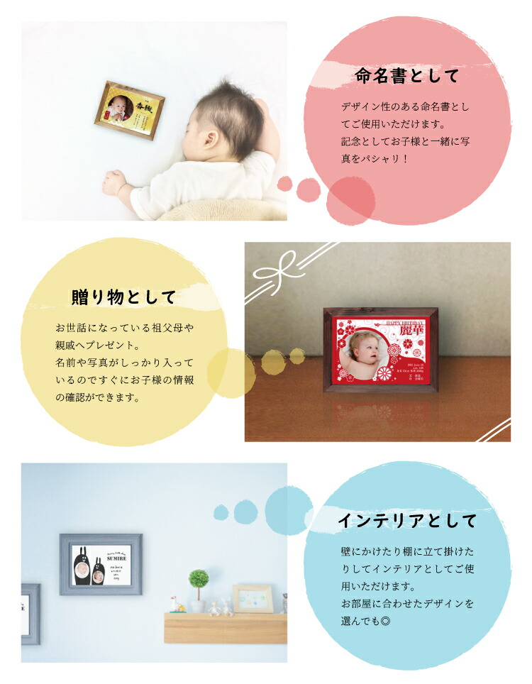 祝開店大放出セール開催中 店内ポイント2倍 命名書 赤ちゃんの写真 名前 誕生日が入れられるお手軽オーダーメイド ハローエンジェル ベビーアートポスター横デザイン L判サイズ3枚セット メール便送料無料 紙 おしゃれ かわいい 出産祝い セミ オーダー ベビーフォト