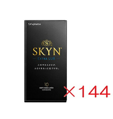 【ケース販売/144個】不二ラテックス SKYN EXTRA LUB エクストラルブ 10個 ×144箱|エルショップ