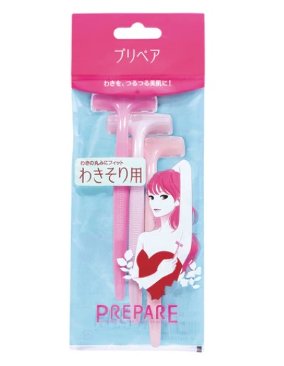 【貨物輸送込/60個仕掛ける】FT資生堂 プリペア わきそり用 T字型髪剃り 3本入 ×60個