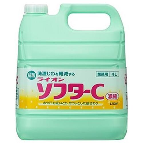 【送料込/3個セット】ライオン 業務用 ソフターC 4kg×3本入