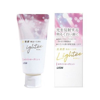 【送料込/10個セット】Lightee(ライティー) ハミガキ ホワイトローズミント 53g ×10個