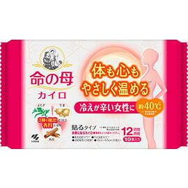 【貨物輸送込/24個書き割り】命の母カイロ 貼る用 10個入 ×24袋
