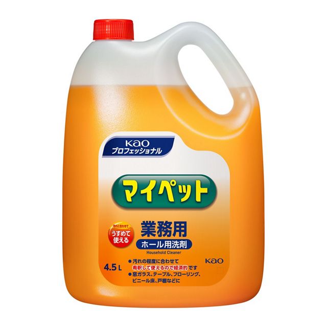 【送料込/4個セット】花王プロ マイペット 4.5L ×4本 業務用【沖縄県・離島を除く】