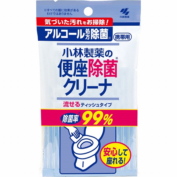 【送料込/ケース販売】小林製薬 便座除菌クリーナ ティッシュタイプ 10枚入 ×88袋【沖縄県・離島を除く】