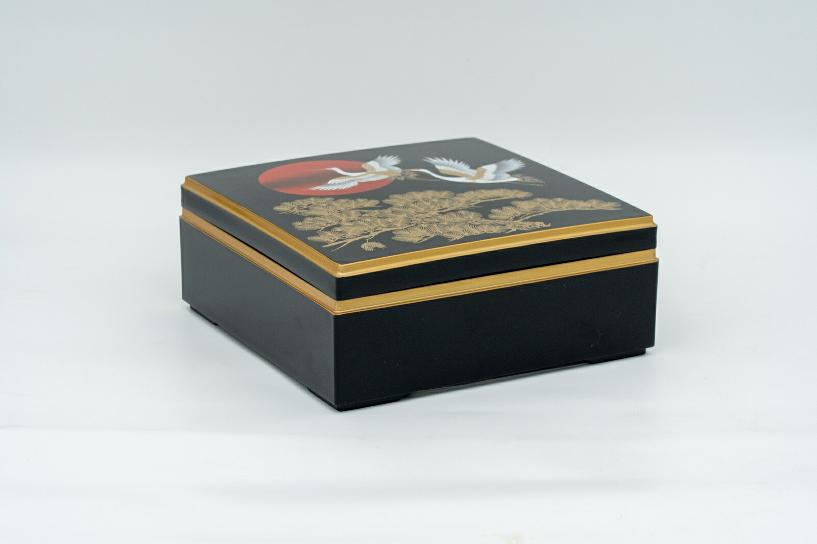 楽天市場】6.5寸角重箱 乾漆塗り 松竹梅柄 1段セット【ポジティブ