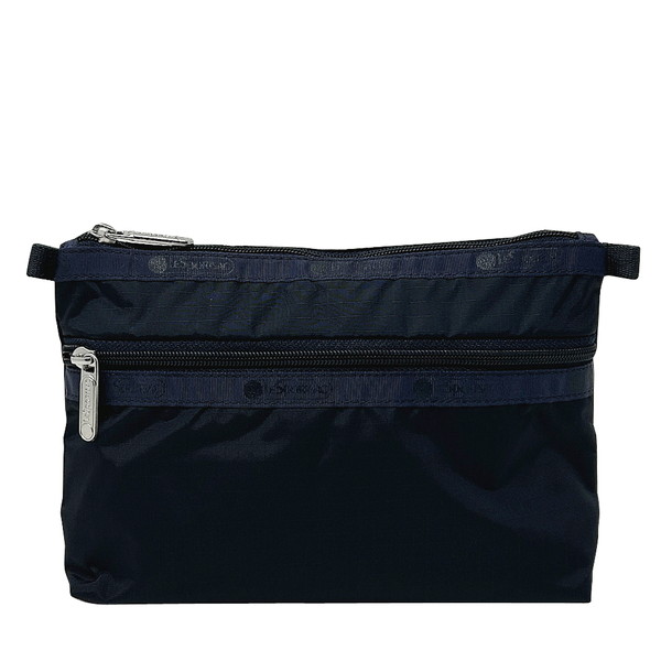 楽天市場】レスポートサック ポーチ ネイビー LESPORTSAC レスポ 3-ZIP