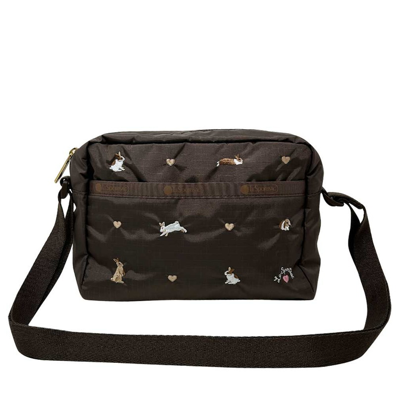 レスポートサック ミニショルダーバッグ LESPORTSAC DANIELLA CROSSBODY 2434 HD84 BUNNY EMBROIDERY バニーエンブロイダリー うさぎ ハート刺繍