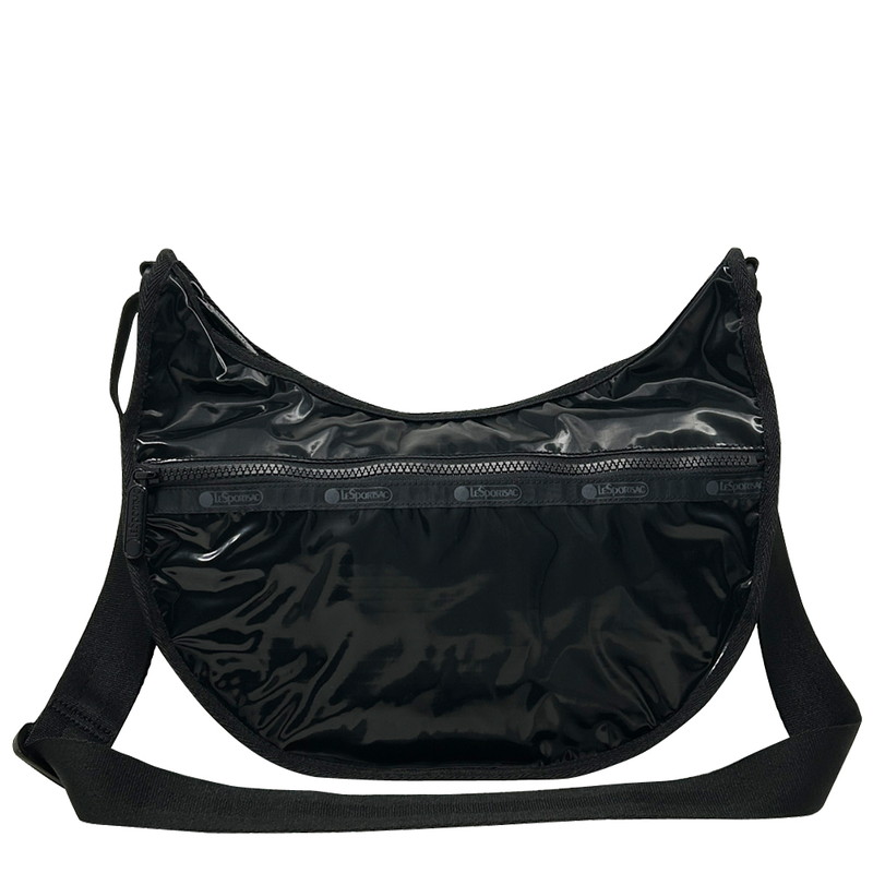 レスポートサック ショルダーバッグ 黒 光沢 LESPORTSAC レディース EVERYDAY HOBO 1007 M135 BLACK SHINE ブラックシャイン パテント