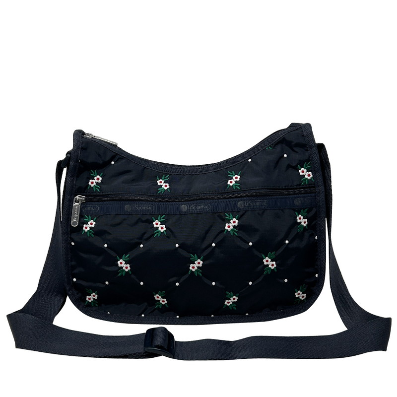レスポートサック ショルダーバッグ 斜めがけ レディース LESPORTSAC CLASSIC HOBO 7520 HE72 FLORAL LATTICE EMB フローラルラティスEMB フラワー刺繍 17,345円