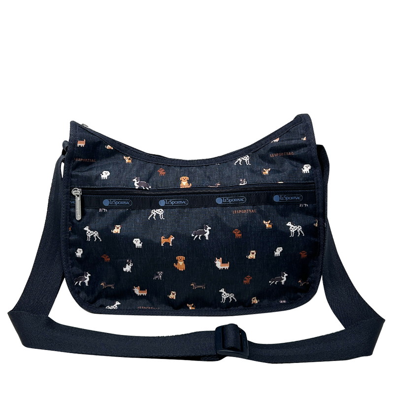 レスポートサック ショルダーバッグ 曲がったがけ レディース LESPORTSAC CLASSIC HOBO 7520 HF44 WOOF WONDERLAND ウーフワンダーランド 犬