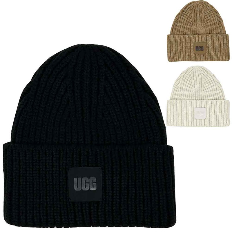 楽天市場】UGG アグ ニット帽 W 3D GRAPHIC LOGO BEANIE 21675