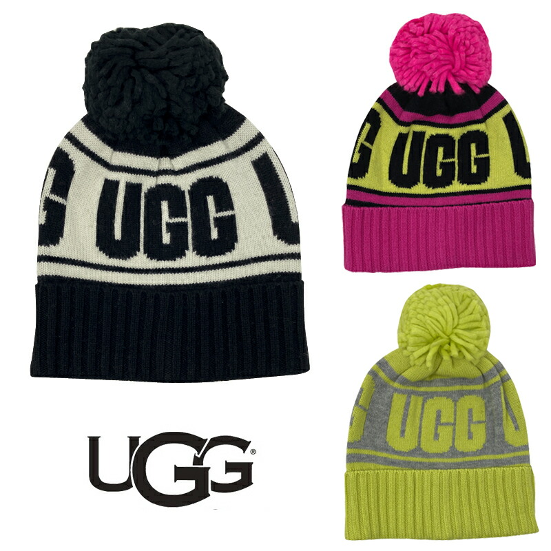 新品未使用⭐︎ UGG アグ フェイク ファー ビーニー ウィズ ポム ブラック 341202652_5.jpg