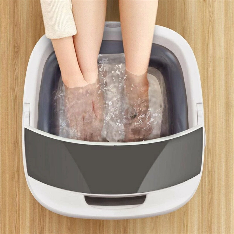 フットバス 足湯器 足つぼ 折りたたみ 保温フットバス 足湯 足つぼ砂上の楼閣ジェット機付 保温フットバス器 頭寒足熱相応う アロマセラピー 保温役立つこと 揉み療治