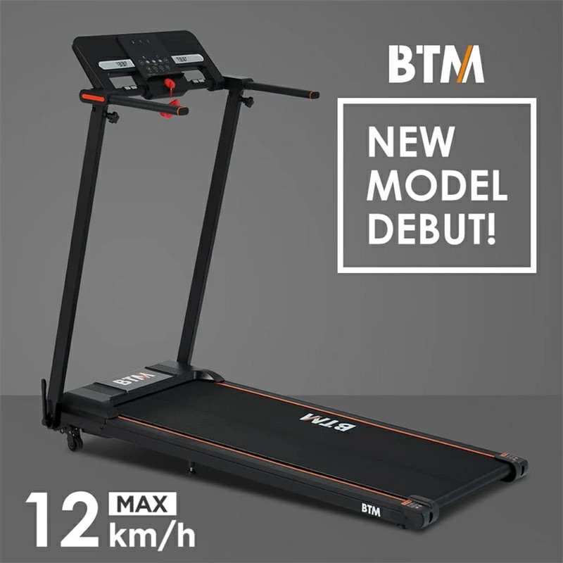 【即納】2025年最新モデル 電動ランニングマシン ルームランナー MAX12km/h BTM フィットネスマシーン 心拍数計測 ダイエット器具 有酸素運動 静音 折りたたみ 薄型 傾斜角度2段調節 家庭用 トレッドミル エクササイズ 衝撃吸収