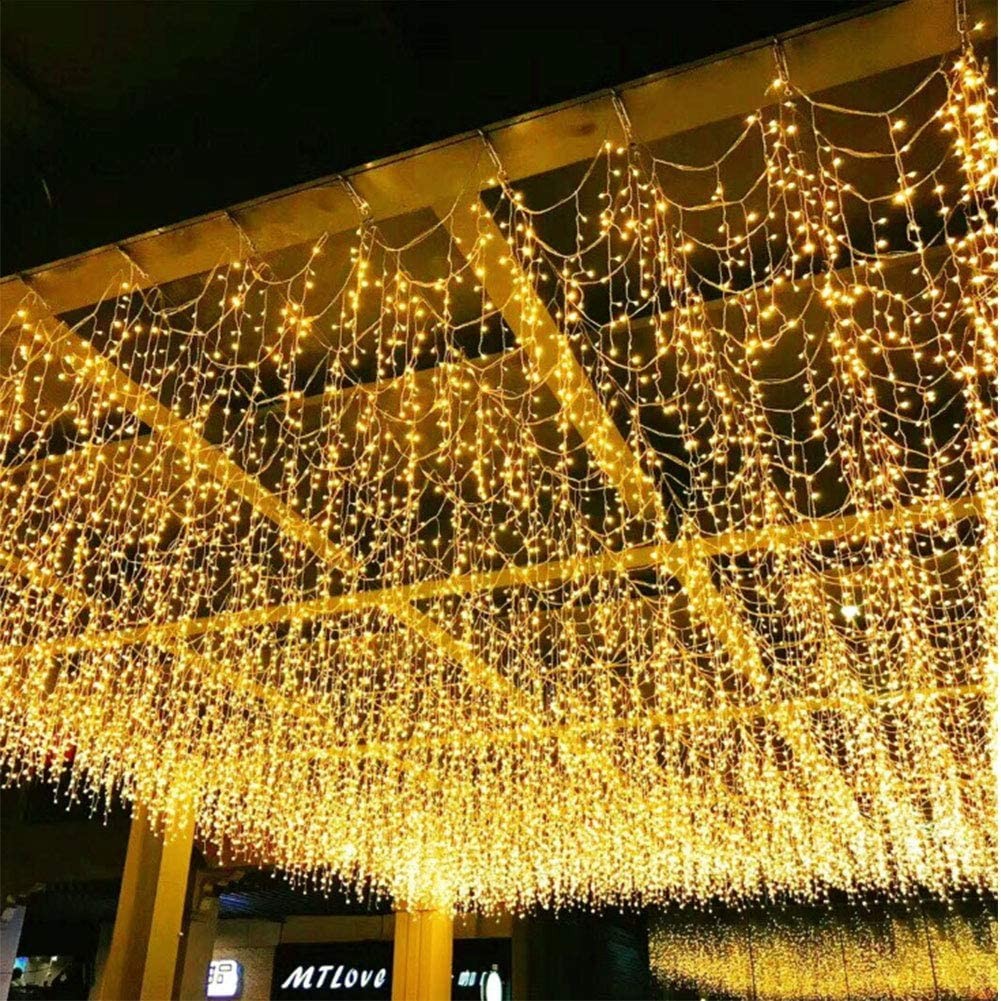 イルミネーションライト つらら クリスマス イルミネーションライト LEDイルミネーションライト波型  カーテンライト つららライト 5*0.8m  216球 ストリングライト インテリアライト  屋外対応  8種点灯モード  5個セット