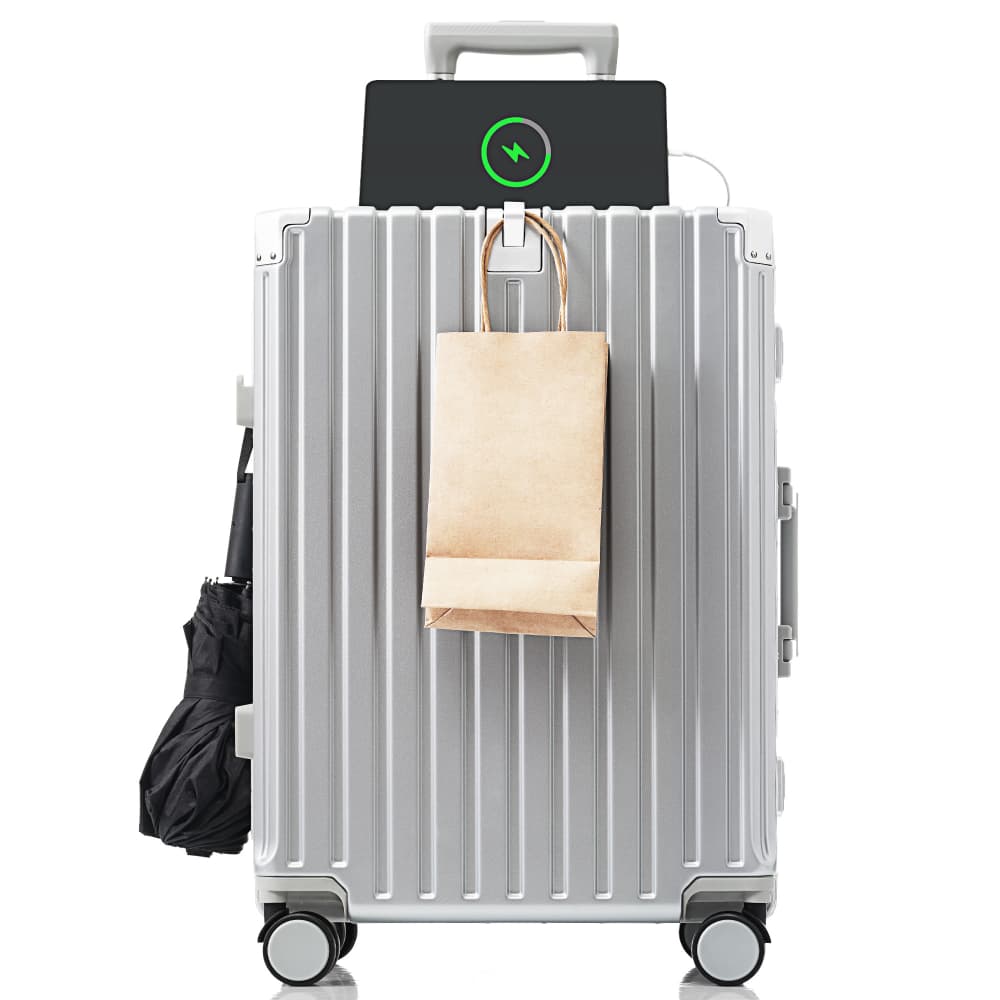 旅行バッグ 持ちはこび入れもの キャリーバッグ S大きさ ひな形印字機 機内持ち込み 軽銀 USB界面付き添い人 優勝杯保持者 引っかかり式底足 ドリンク保持者 軽さ 路面電車 今めかしい 静音 外国で 飛び切り感 TSA鍵を掛ける 小型 1～3日