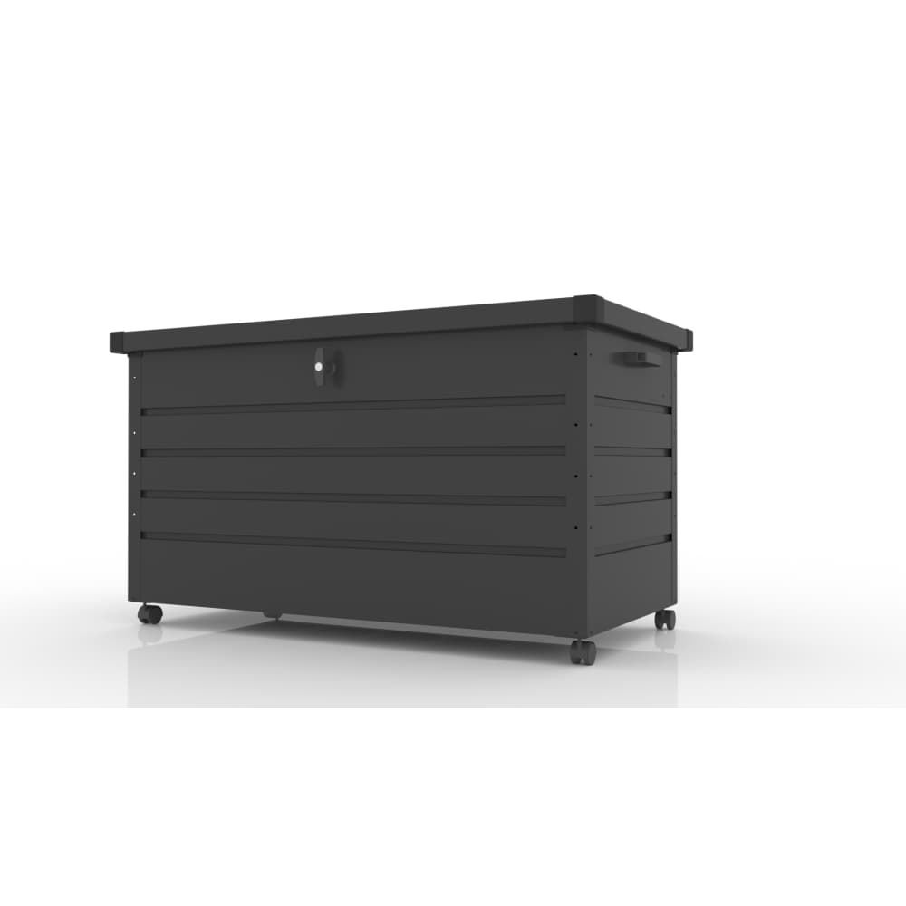 【ブラック】物置 屋外 収納ボックス 収納庫 小型 置き配 ストッカー 物置 屋外収納庫 ゴミ箱 ボックス 大容量 収納ケースキャスター付き　ブレーキ付き　取っ手付き　鍵付き