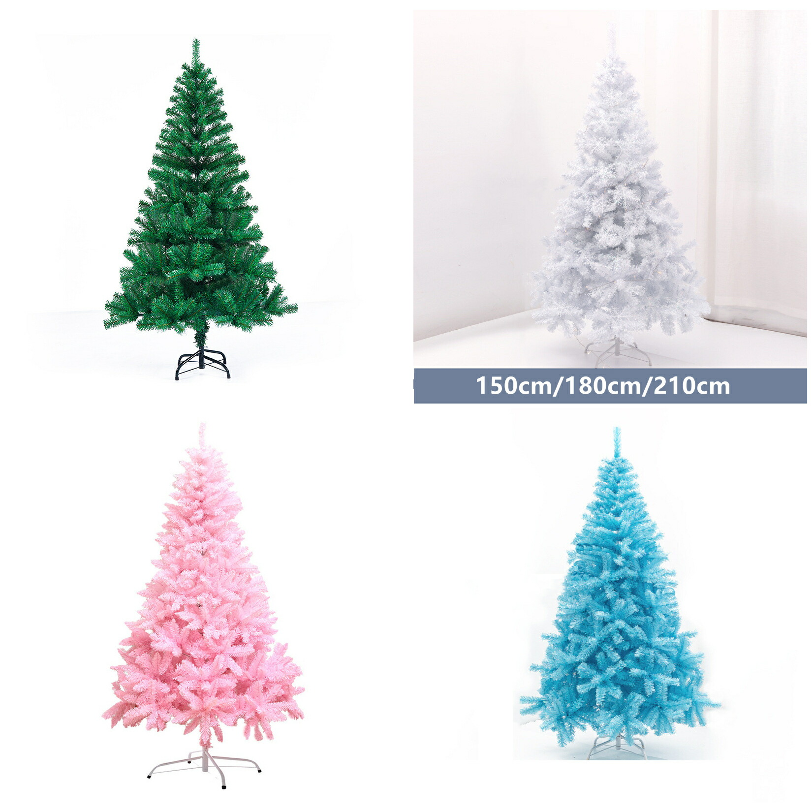 クリスマスツリー,ポリカーボネートツリー,長さ180/6フィート,難燃性,ピンク色の木,金属製スタンド付き|Sailing店