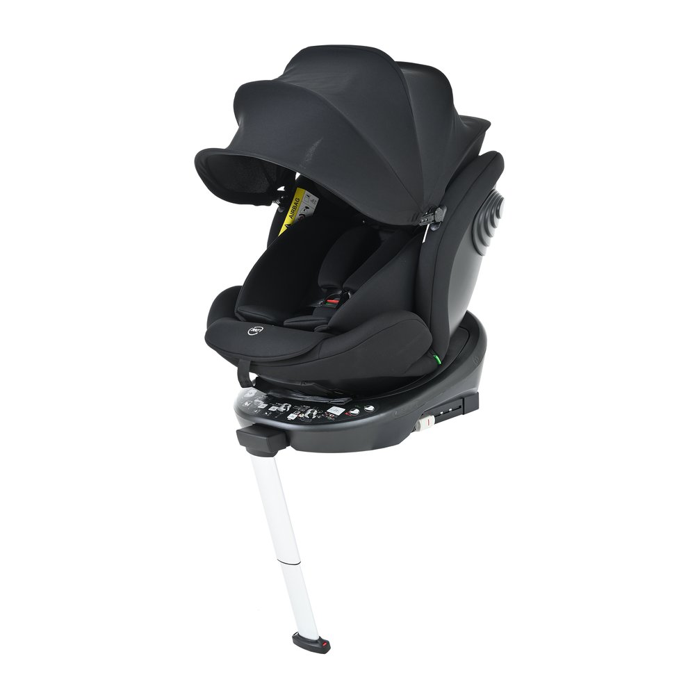 【2営業日以内に発送】【サポートレッグ】新安全基準R129適合 チャイルドシート ISOFIX 360度回転 0-12歳頃 40～150cm 超広いサンシェード ジュニアシート 長く使える 洗える 取付簡単 キッズシート ベビーシート 出産祝い【ブラック】｜Sailstar 店