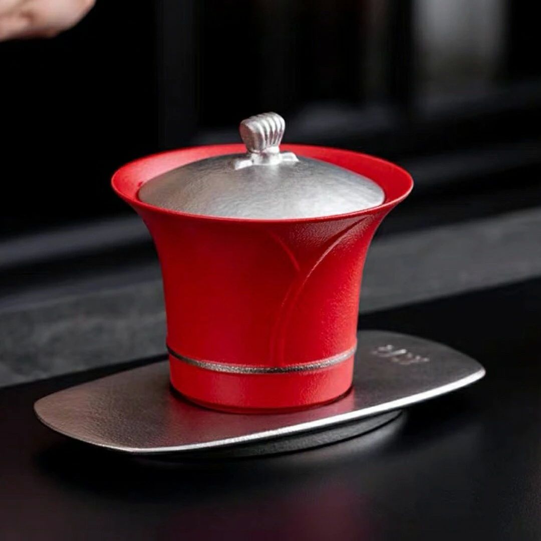 蓋碗 茶杯仕掛ける 今めかしい 耐熱磁陶器製の中国茶器 1客