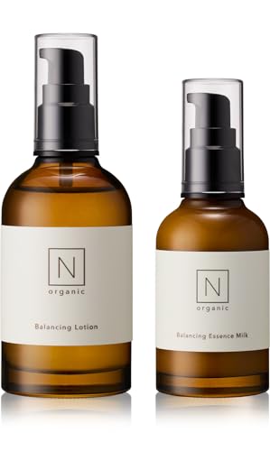 美的べスコス受賞 N organic Basic スキンケアセット（化粧水 乳液） (約2ヶ月分) 保湿力 ハリ 乾燥肌 敏感肌 肌荒れ 柑橘系の香り エヌオーガニック 顔