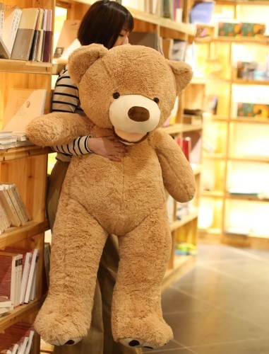 AMIRA TOYS ぬいぐるみ くま 大きい クマ 大きなテディベア teddy bear 特大 縫い包み クリスマス 抱き枕 動物 クリスマス キャラクター INS人気 お誕生日プレゼント インテリア 置物 店飾り 130cm(ブラウン)
