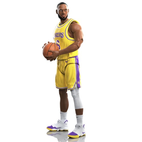 ハズブロ(HASBRO) スターティング ラインアップ NBAシリーズ1 レブロン・ジェームズ LeBron James 6インチ(15cm)サイズ アクションフィギュア、パニーニスポーツトレーディングカード付き バスケットボール F8179 ｜サイノー店