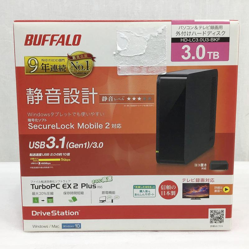 中古気位 未開封 アメリカバイソン Hd Lc3 0u3 Bkf ドライブステーション パーソナルコンピューター テレビ受像機録画役目 外付けhdd 黒奴 3tb Pasadenasportsnow Com