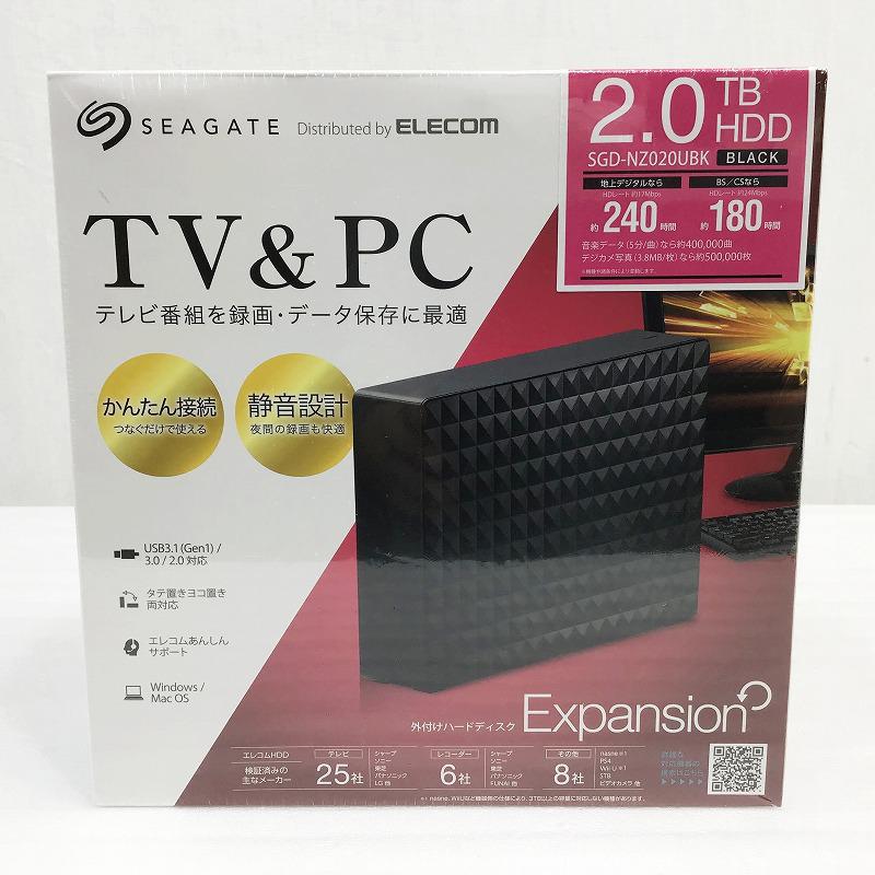 中古優美さ 未開封 エレコム Elecom Sgd Nz0ubk 外付けハードディスク 真っ黒 2tb Pasadenasportsnow Com