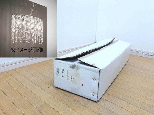 【未使用品】IDEAL LUX ( イデアル ルクス ) / RAIN SP5 レイン 5灯シャンデリア クローム クリスタル装飾 60Hz｜再良市場