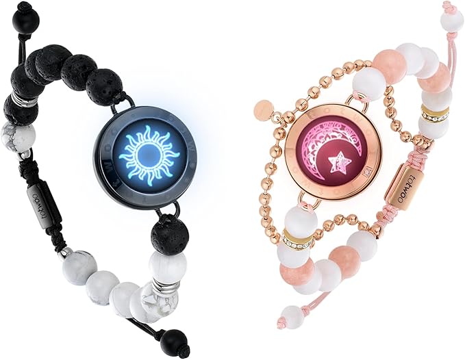 楽天市場】[TOTWOO]遠距離タッチペアブレスレット振動通知愛を育む