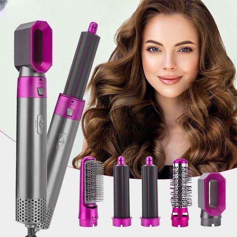 5in1 多機能ヘアスタイラー（ストレート/カール/ドライヤー交換ヘッド付き） 楽天市場】多機能 5in1 カールドライヤー 3段階温度調節 美髪 ヘア