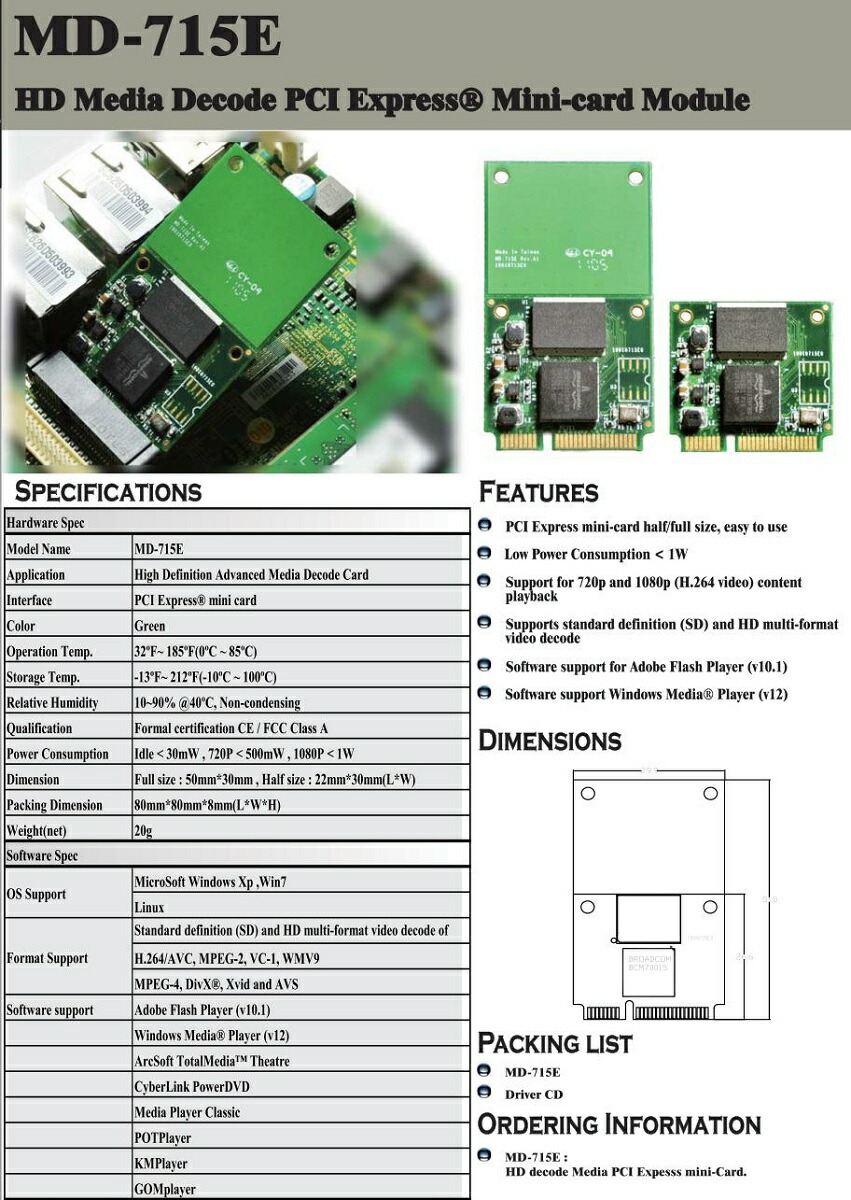 楽天市場 Broadcom Hd動画ハードウェアデコーダ m m Broadcom Hd Aw Vd904 再生屋楽天市場店