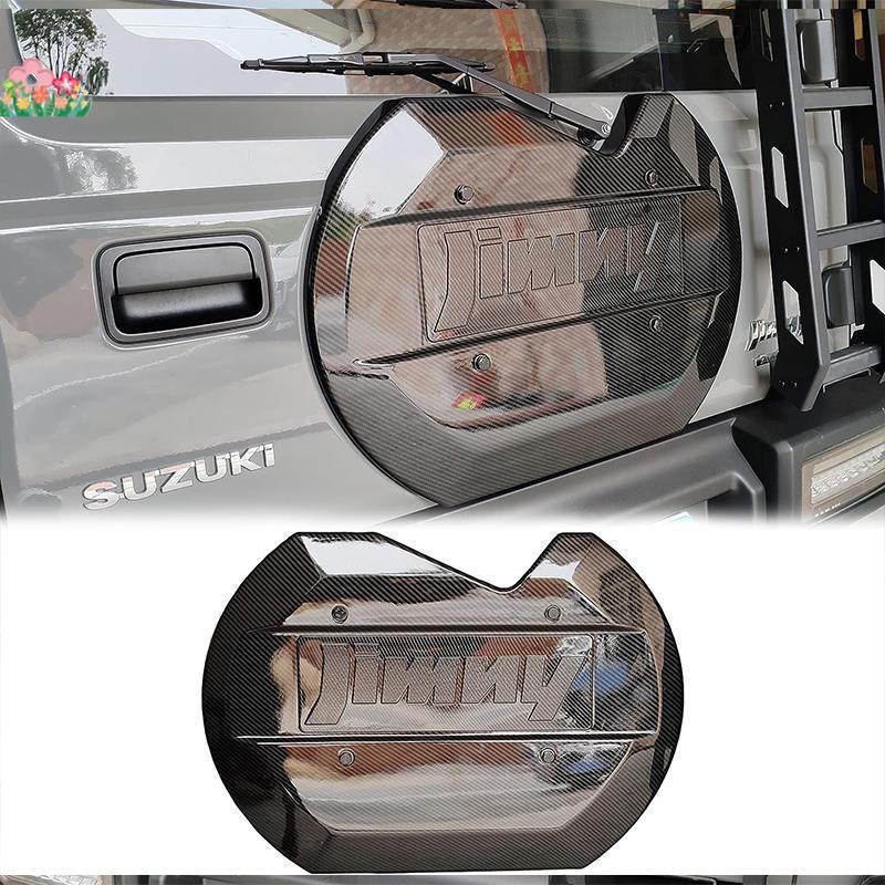 新型スズキジムニー適用 スペアタイヤレスカバー JB64JB74用 リアゲートカバー 背面レスカバー スムージングパネル 外装パーツ 専用設計 ブラック/グリーン