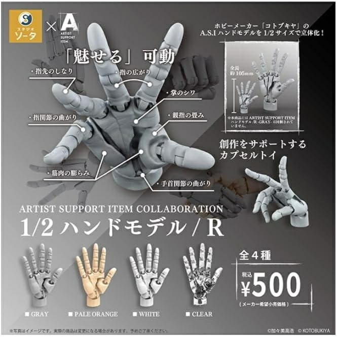 ばら売り「可動手首 オリーブハンド」OLIVE HAND 1/3 SCALE Amazon | 1/3 スケール 可動手首 オリーブハンド [全6種セット