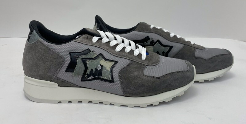 Atlantic STARS 　アトランティックスターズ　ローカットスニーカー　牛革　【未使用】　展示傷汚れあり　GBN-NY-LBBB　LIGHT GRAY ４６ 　日本サイズ２８cm程度 定価46200円（税込）｜サイトウ質屋