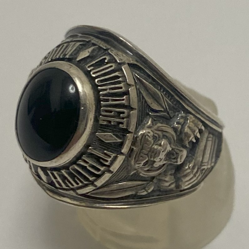 ナカガワ　ジョンロバーツ カレッジリング 指輪 17号 シルバー925 ナカガワ ジョンロバーツ NAKAGAWA JOHN ROBERTS カレッジリング 1978