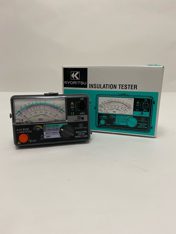 共立電気計器 KYORITSU 2レンジ小型絶縁抵抗計 3148A 未使用 店頭買取品 箱あたりへこみあり 箱汚れあり|サイトウ質屋