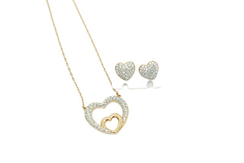 【美品】SWAROVSKI スワロフスキー アクセサリーセット SWAROVSKI スワロフスキー ネックレス 全3種 ギフトセット 純正