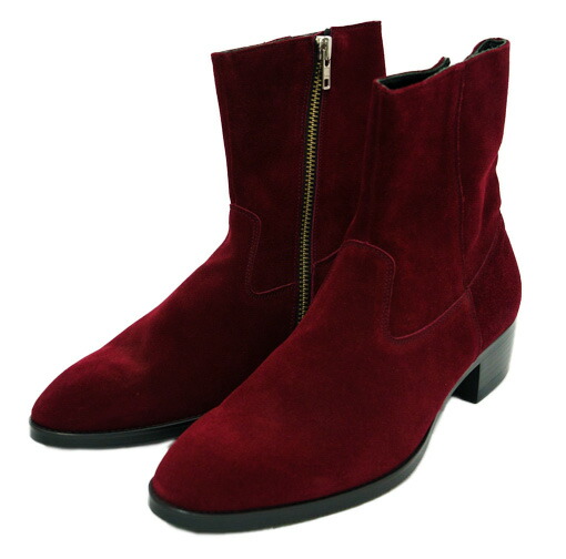 ＶＥＲＯ　THEE HYSTERIC XXX　ブーツ　ワインレッド　スエード　天然皮革　メンズ　【中古】　新品同様　小傷あり　２６，５ｃｍ　ＢＵＲＧＵＮＤＹ｜サイトウ質屋