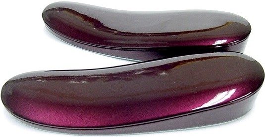 エルエルサイズ本皮ぞうり・台（ナス紫）２５．０ｃｍ～２６．５ｃｍ用