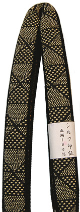 男物地絹印伝の花緒