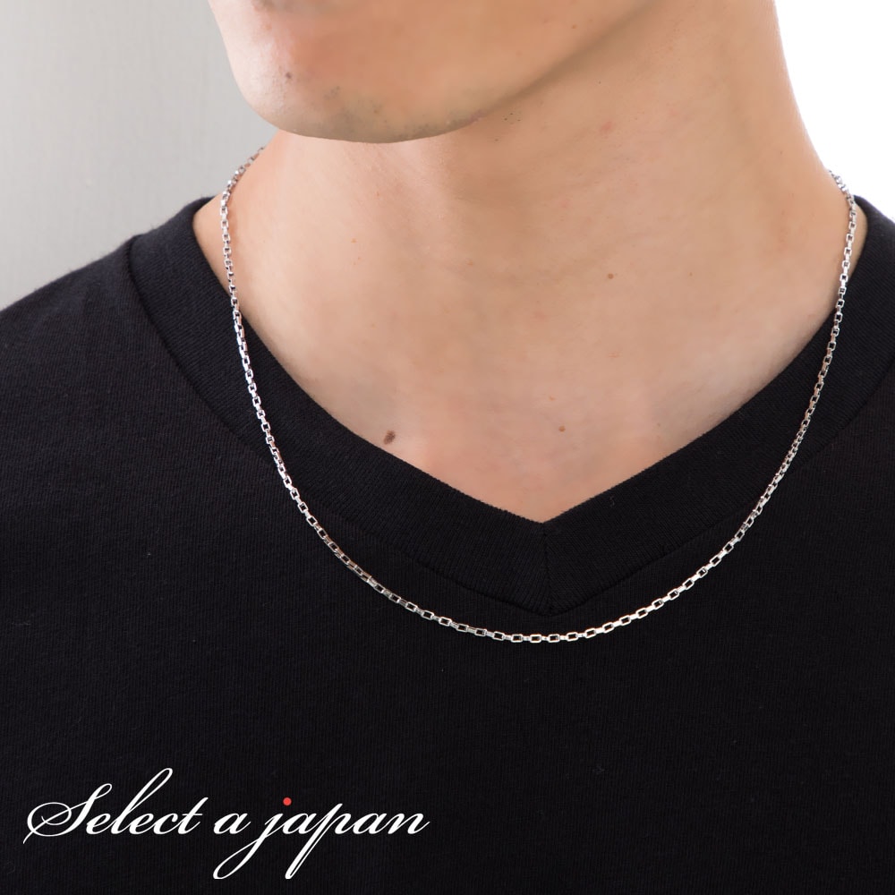 ネックレス　メンズ キラキラ マイアミキューバンチェーン シルバー 7.8mm チェーン