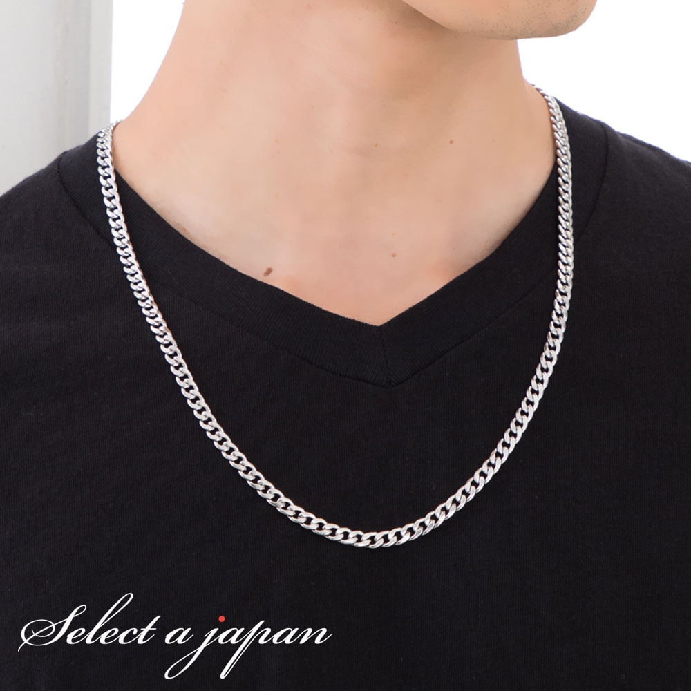 メンズ キヘイ ネックレス ６ミリ 316L 幅6mm 細め メンズネックレス 18k gp 金 ゴールド 喜平