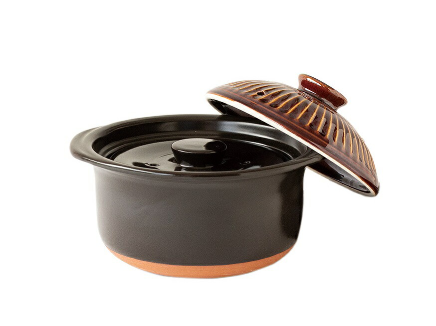 萬古焼　IH対応ご飯釜　3合炊き th_den0263.jpg