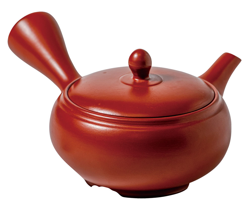 楽天市場】陶仙作 赤練込細千段急須（帯網）【常滑焼】 [陶器 作家急須