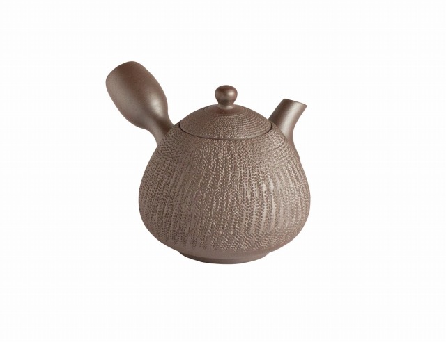 正規作 ナス形特ビリ急須 【萬古焼 万古焼】 [陶器 紫泥急須 緑茶 お茶 茶器 ティーポット 小さい急須 小急須 玉露]
