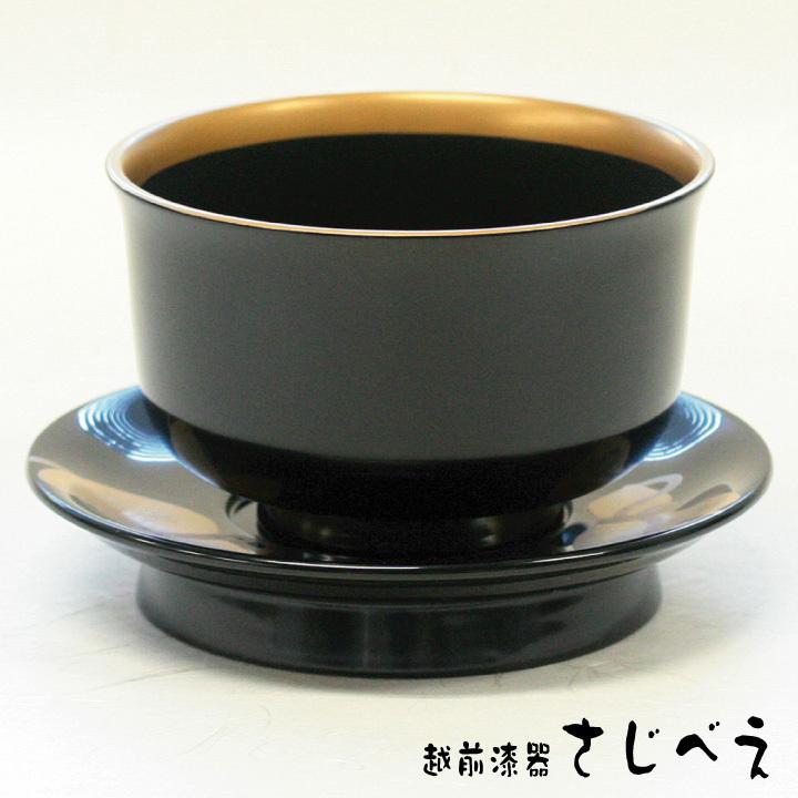 杯洗仕掛ける 黒または朱 金魚・ ひょうたん蒔絵 1組  越前塗師細工 漆ペンキ塗り 蒔絵 木製 国産材 西洋橡の木当て嵌める 仏具 御前上等 日本製 お皿 お涅槃 御盆 出す お出す 見舞い客用